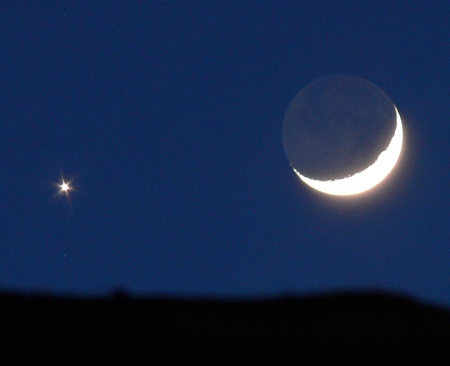 Moon and Venus