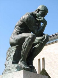 Image of Rodin's Thinker by santanartist at Flickr (creative commons)