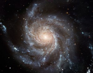 Image of Messier 101 Spiral Galaxy by Hubble (public domain) 