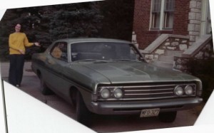 1969 Ford Fairlane; Former girlfriend serving as model