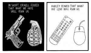 Orwell huxley