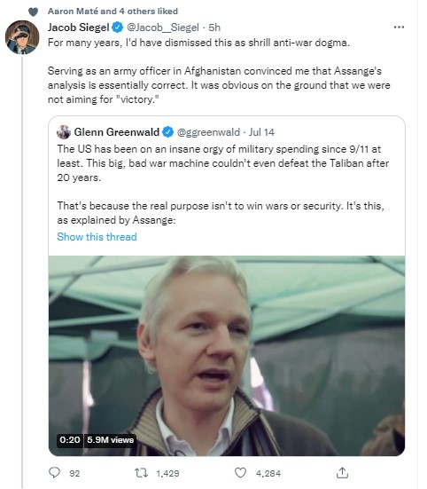 assange on war