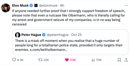 Musk allows Keith to bash him